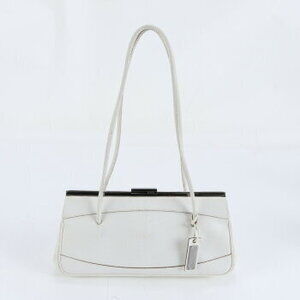 Gucci leather clasp tote bag White